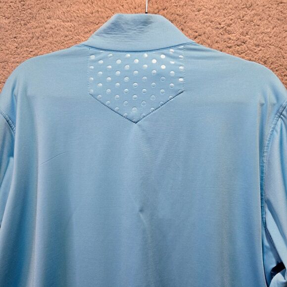Slazenger Golf 1/4 Zip Pullover Jacket XL‎ Blue Beaver Meadows 50th Anniversary - Picture 7 of 10